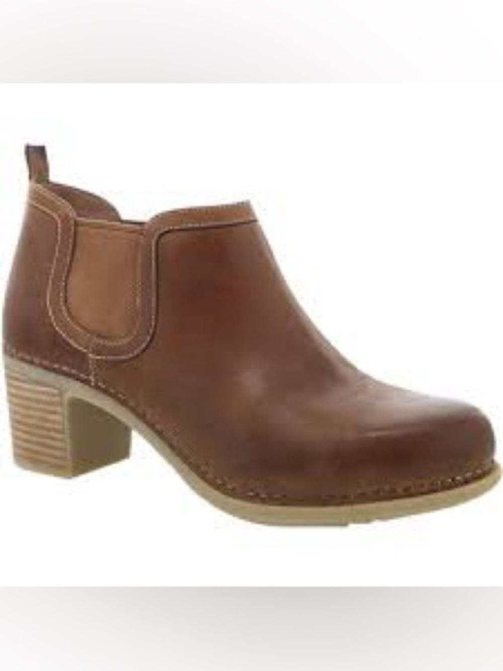 Dansko Brown Leather Ankle Bootie